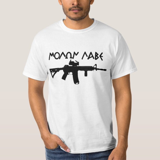 Molon Labe AR15 T-Shirt (Front)