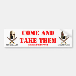 MOLON LABE BUMPER STICKER