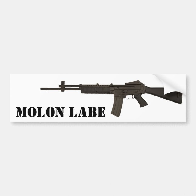 Molon Labe Bumper Sticker (Front)
