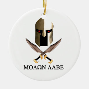 MOLON LABE CERAMIC TREE DECORATION