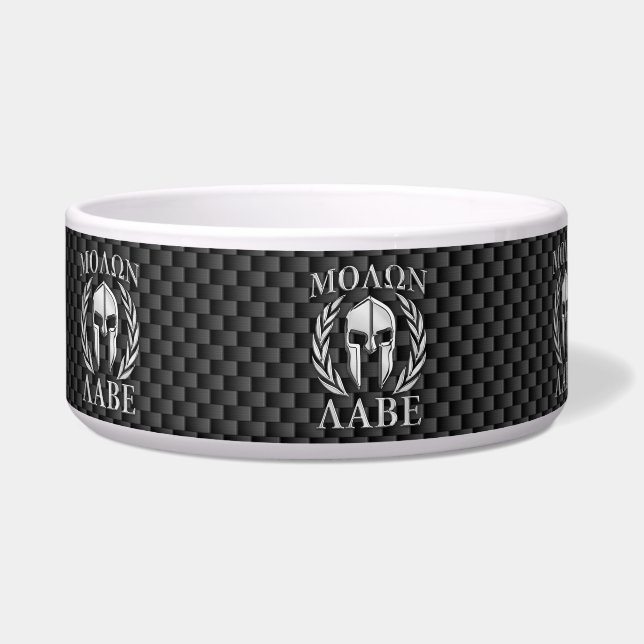 Molon Labe Chrome Style Spartan Armor Carbon Fiber (Left)