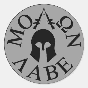 Molon Labe, Come and Take Them Classic Round Sticker
