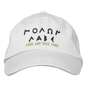 Molon Labe COME AND TAKE THEM Embroidered Cap