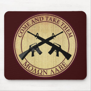 Molon Labe (Come and Take Them) Mouse Mat