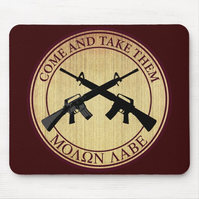 Molon Labe (Come and Take Them) Mouse Mat (Front)