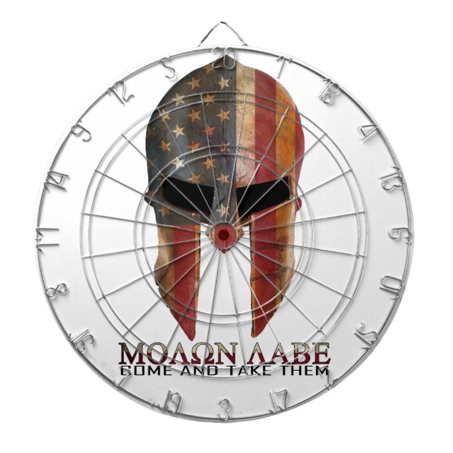 Molon Labe - Come and Take Them USA Spartan Dartboard (Front)