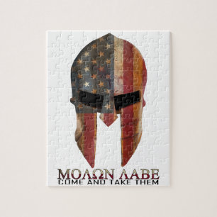 Molon Labe - Come and Take Them USA Spartan Jigsaw Puzzle