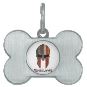 Molon Labe - Come and Take Them USA Spartan Pet ID Tag