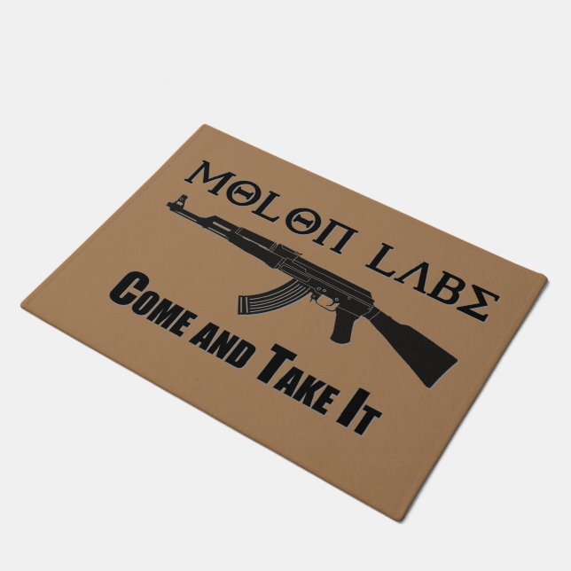 Molon Labe Doormat (Angled)