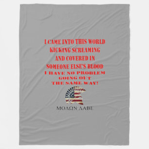 MOLON LABE FLEECE BLANKET