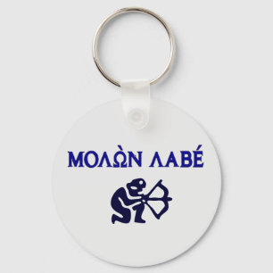 Molon Labe in Greek 2nd Amendment Key Ring