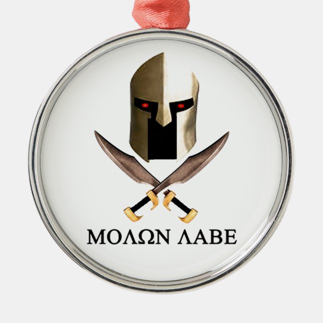 MOLON LABE METAL TREE DECORATION (Front)