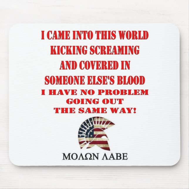 MOLON LABE MOUSE MAT (Front)