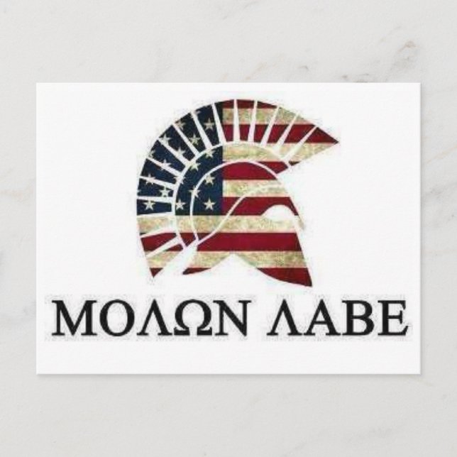 MOLON LABE POSTCARD (Front)