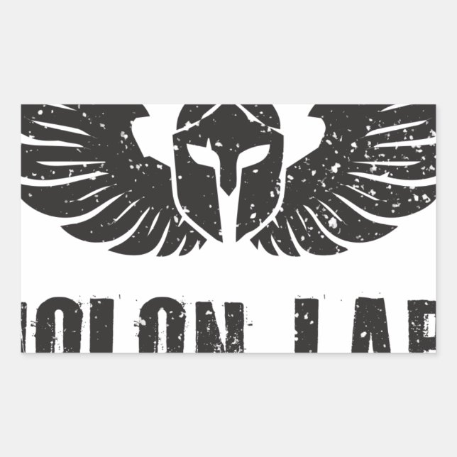 Molon Labe Rectangular Sticker (Front)
