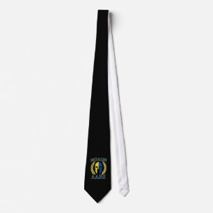 Molon Labe Spartan Armour Laurels Yellow Blue Deco Tie