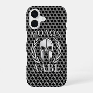Molon Labe Spartan Helmet Laurels iPhone 16 Case