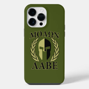 Molon Labe Spartan Helmet Laurels iPhone 14 Pro Max Case