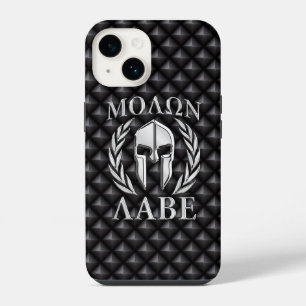 Molon Labe Spartan Helmet Laurels iPhone 14 Case