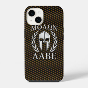 Molon Labe Spartan Helmet Laurels iPhone 14 Case