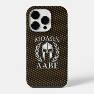 Molon Labe Spartan Helmet Laurels iPhone 14 Pro Case
