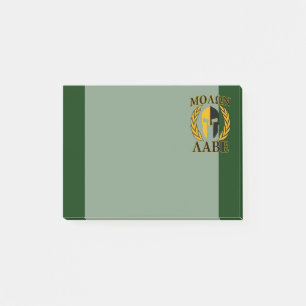 Molon Labe Spartan Laurels on Forest Green Post-it Notes