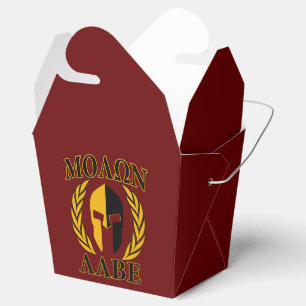 Molon Labe Spartan Mask Laurels Burgundy Decor Favour Box