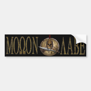 Molon Labe Spartan Sword Bmpr Sticker