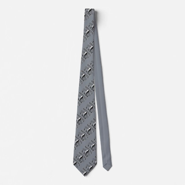 Molon Labe Spartan Warrior 5 stars Black White Tie (Front)