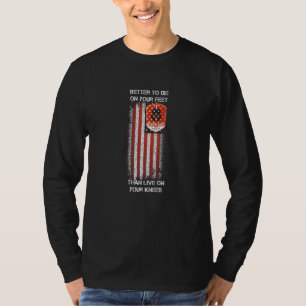 Molon Labe Spartan Warrior American Flag Men T-Shirt