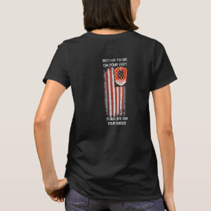 Molon Labe Spartan Warrior American Flag Men T-Shirt