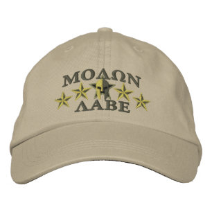 Molon Labe Spartan Warrior Five Stars Embroidered Hat