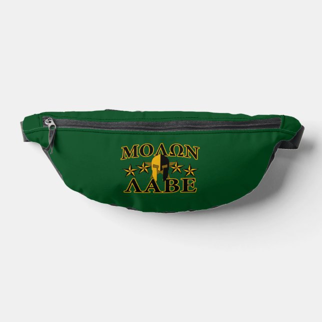 Molon Labe Spartan Warrior Helmet 5 stars Bum Bags (Lay Down)