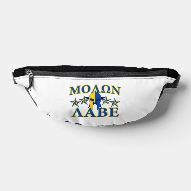 Molon Labe Spartan Warrior Helmet 5 stars Bum Bags (Lay Down)