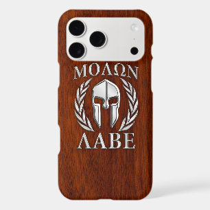 Molon Labe Spartan Warrior Laurels Chrome Style
