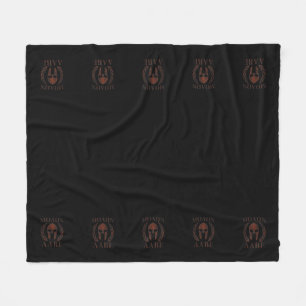 Molon Labe Spartan Warrior Mask Laurels Cast Fleece Blanket
