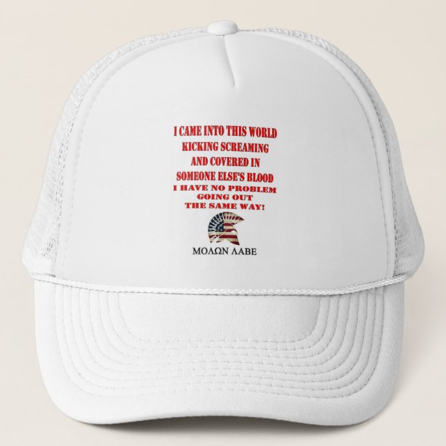 MOLON LABE TRUCKER HAT (Front)
