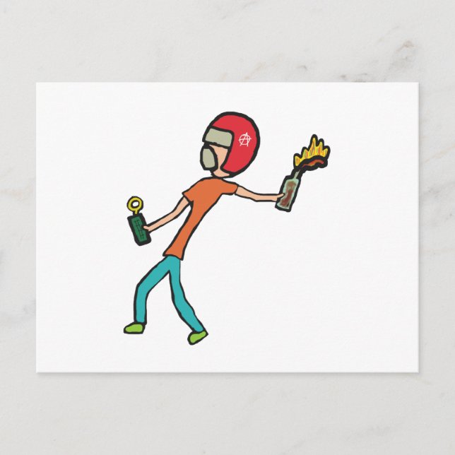 Molotov Cocktail Postcard (Front)