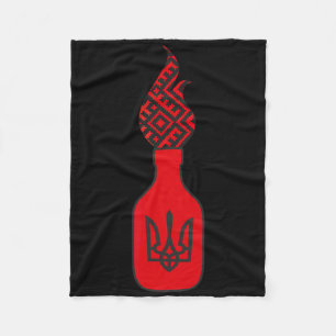 Molotov Tail Most Popular In Ukraine Ukrainian Sym Fleece Blanket