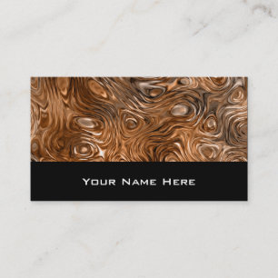 Molten "Copper" print business card black