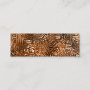 Molten "Copper" print business card skinny black