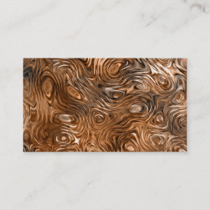 Molten "Copper" print business card white