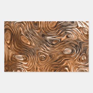 Molten "Copper" print sticker rectangle