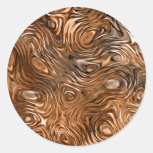 Molten "Copper" print sticker round