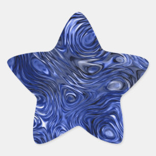 Molten Dark Blue print sticker star