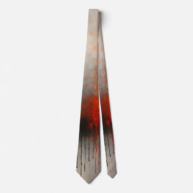 Molten Energy Abstract Pattern Tie (Front)