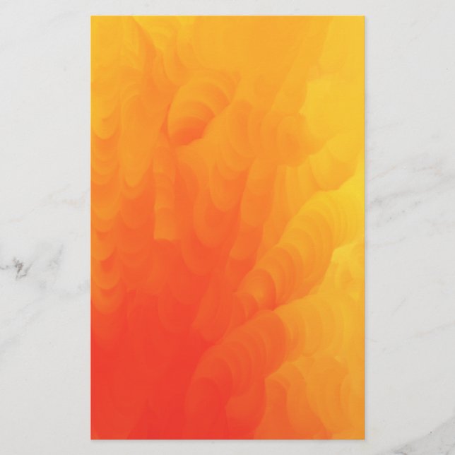 Molten Flames Full Colour Design Stationery (Front)