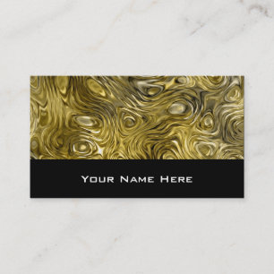 Molten "Gold" print business card black
