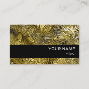 Molten "Gold" print business card black stripe