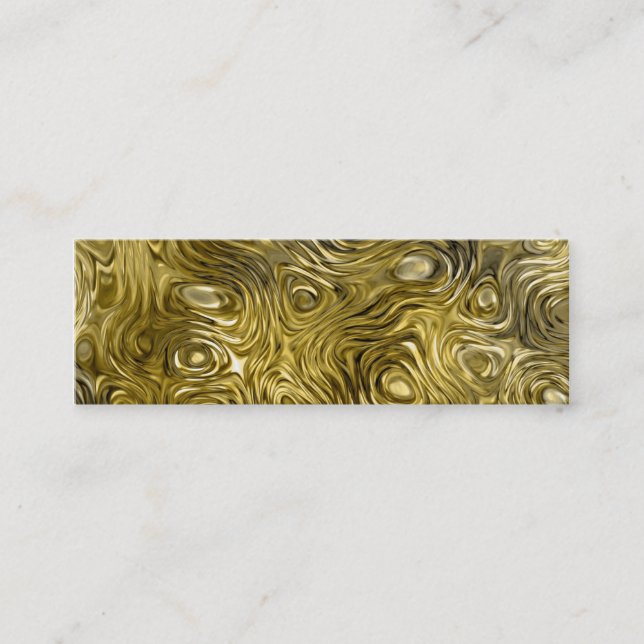 Molten "Gold" print business card skinny black (Front)